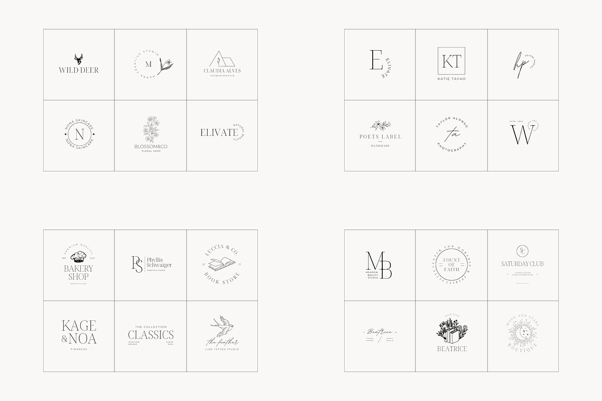 Minimal Logo Kit Bundle Volume 2, a Branding & Logo Template by Studio Kumo (Photo 11 of 13)