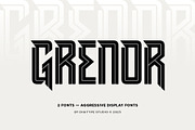 Grenor | Aggressive Display Fonts, a Sans Serif Font by Digitype Studio (Thumbnail 1 of 11)
