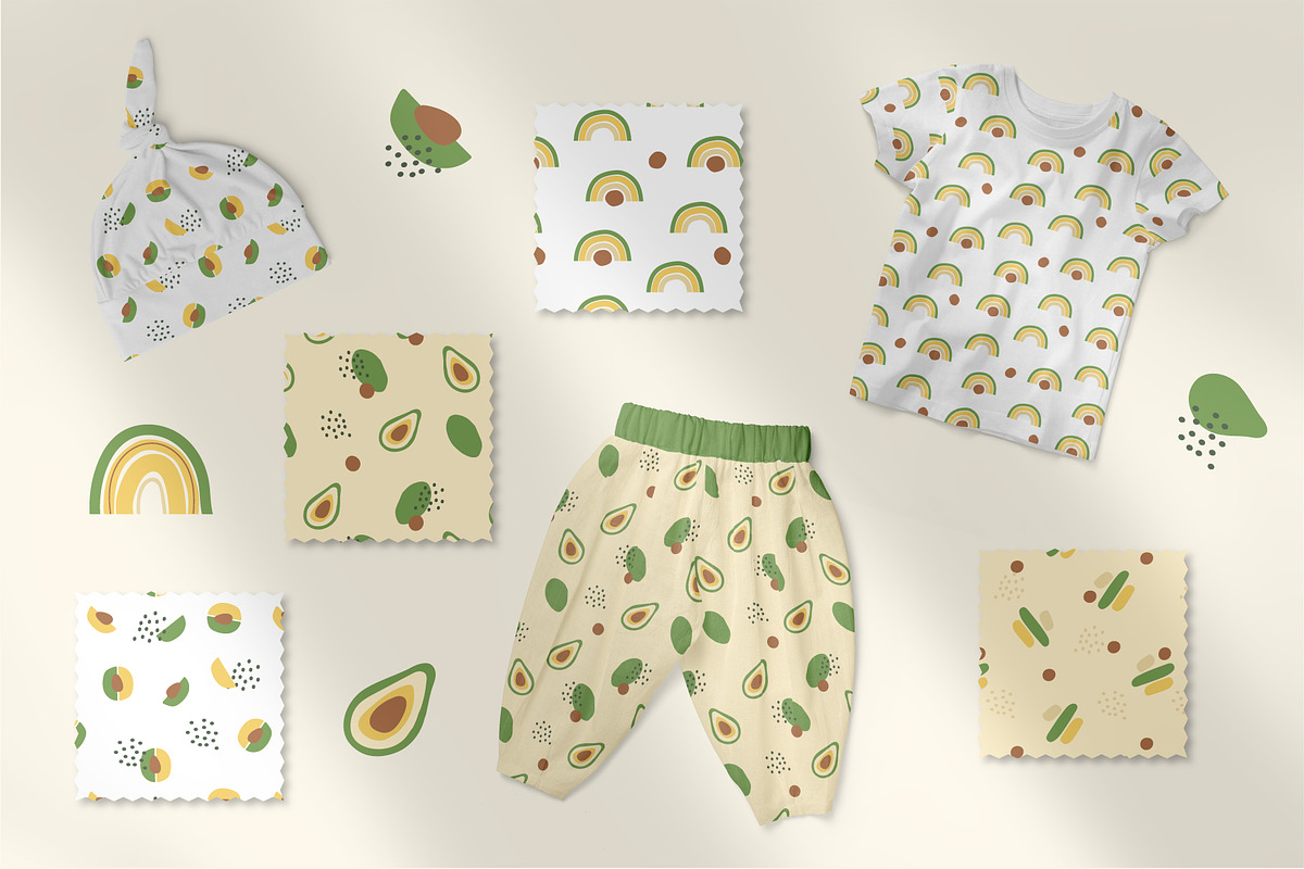 Avocado and Rainbow Collection, a Decorative Illustration by DearLetters (Photo 8 of 12)