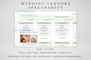 Digital Wedding Vendor Template