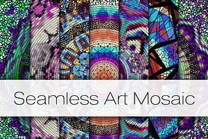 20 Seamless Vector Art Mosaic