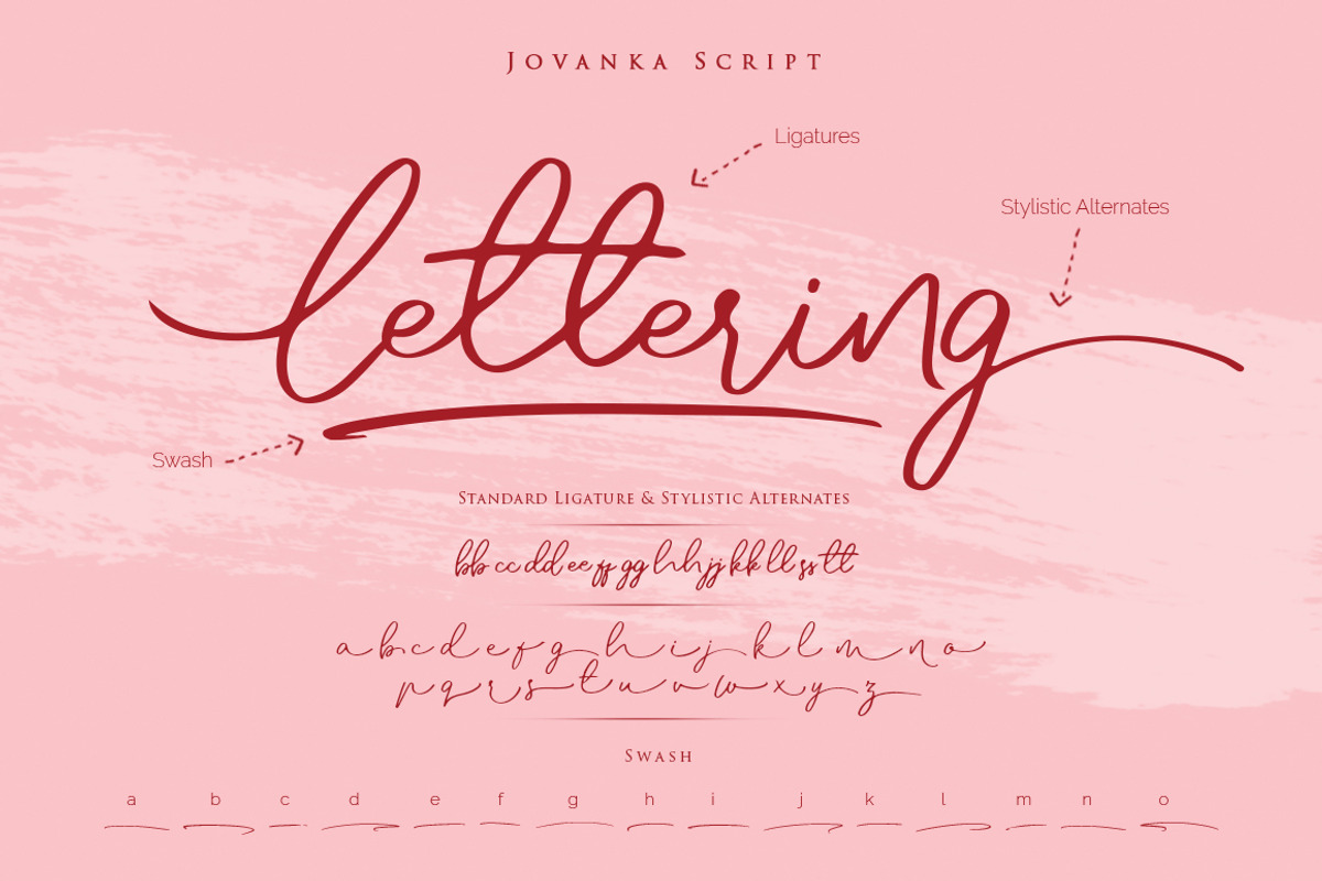 Jovanka Script Font preview 2