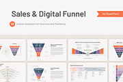 Sales and Digital Funnel PowerPoint, a Presentation Template by HiSlide.io (Thumbnail 1 of 4)