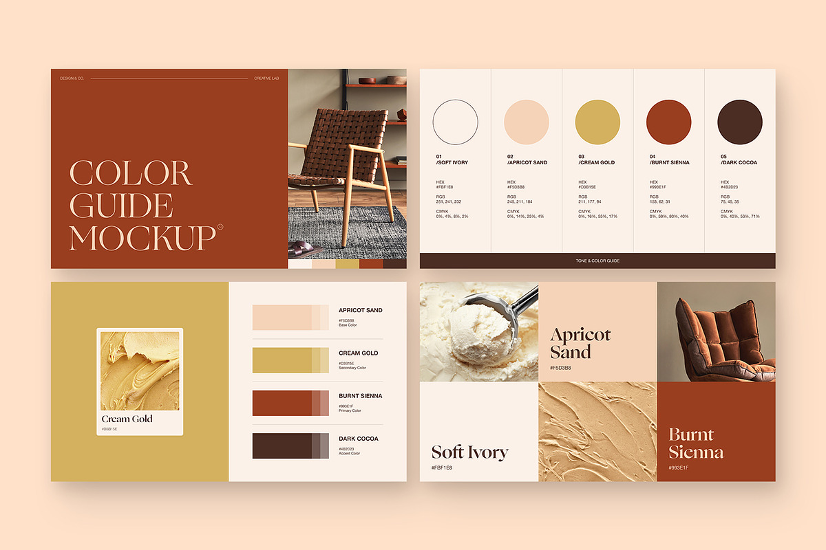 Color Palette Presentation Template, a Presentation Template by ...