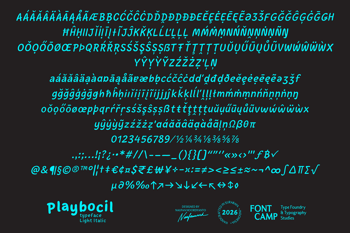 Playbocil Font, a Handwritten Font by Fontcamp Type Foundry (Photo 7 of 16)