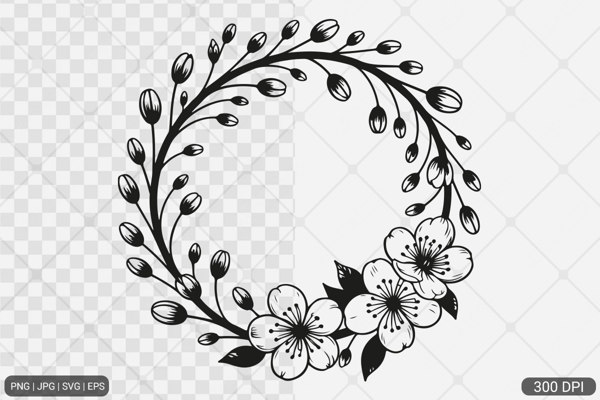 Cherry Blossom SVG PNG Bundle, an Illustration by Actual Pixel (Photo 9 of 33)