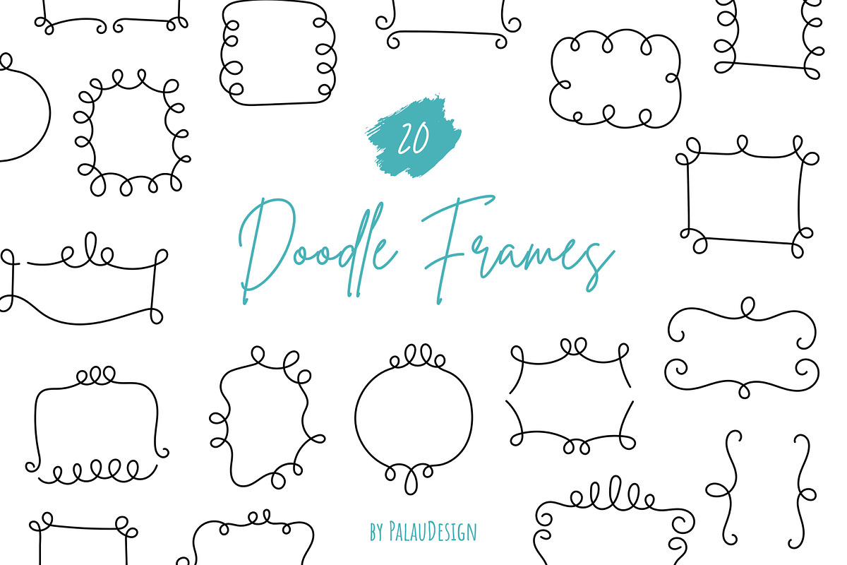 Doodle Swirl Frames, a Decorative Illustration by Palau (Photo 1 of 8)