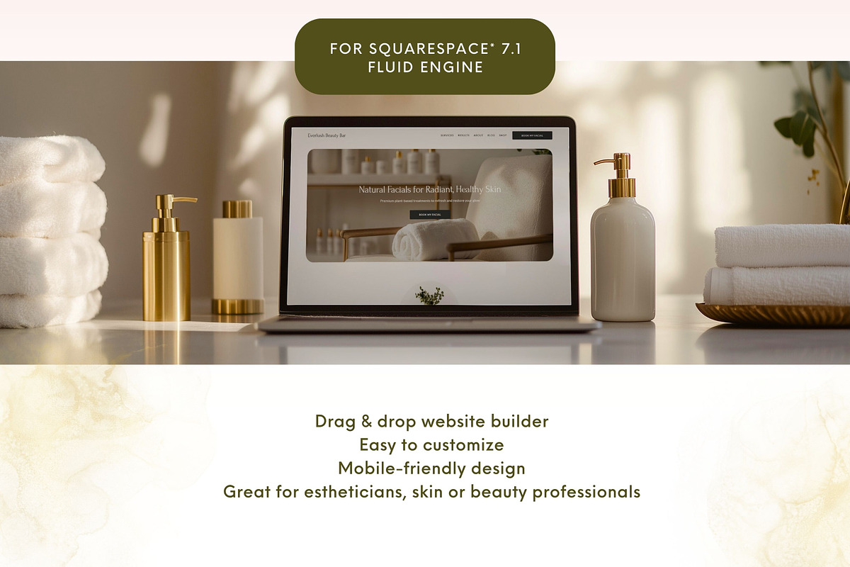 Esthetician Website Template, a Squarespace Template by Pretty Boss Designs (Photo 6 of 6)