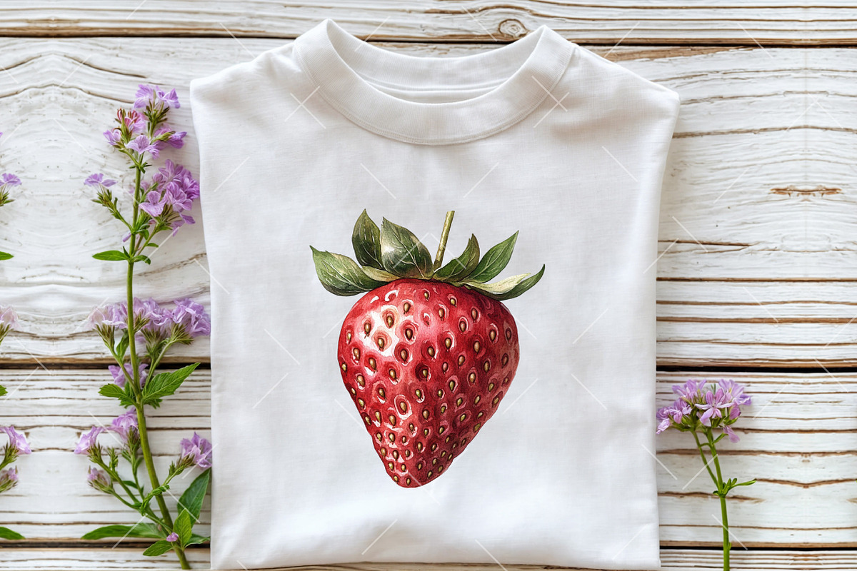 Strawberry Spring Gingham Clipart, an Illustration by OK Design (Photo 5 of 6)