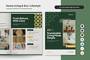 Modern Eco Home Company Brochure, a Brochure Template by trabaskriya (Thumbnail 1 of 6)