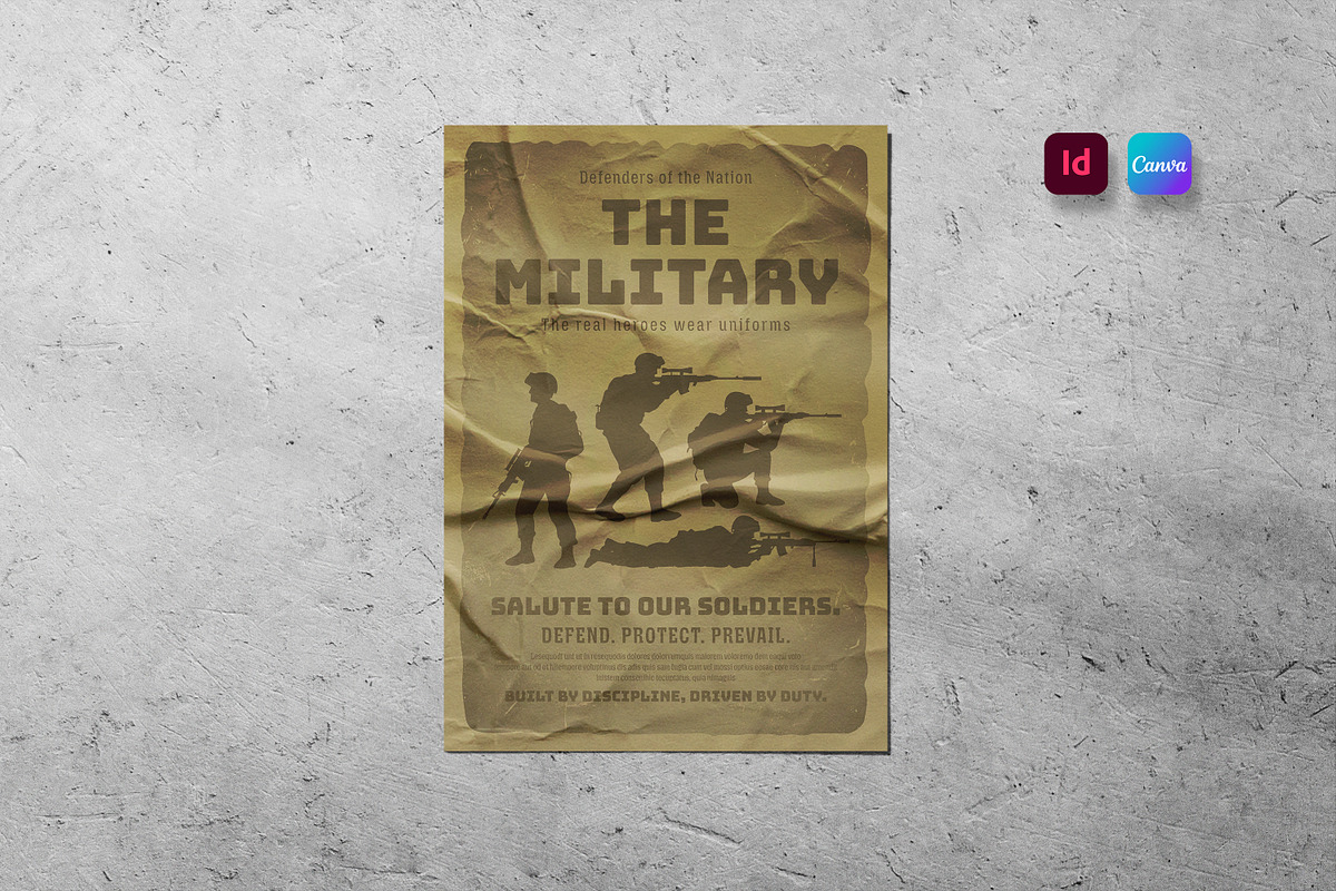 The Military Flyer Template