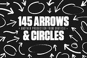 145 Arrows & Circles (Vector), a Work Illustration by Graticle (Thumbnail 1 of 2)