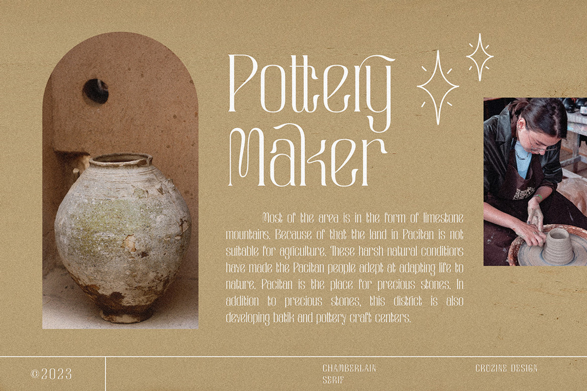 Chamberlain Condensed Display Serif, a Serif Font by Cruzine (Photo 4 of 9)