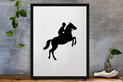 Equestrian Silhouette SVG #2, a Sport Illustration by newminddesign (Thumbnail 3 of 3)