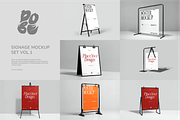 Minimalist Signage Mockup Vol.1, an Advertising Mockup by DOBE Studio (Thumbnail 1 of 9)