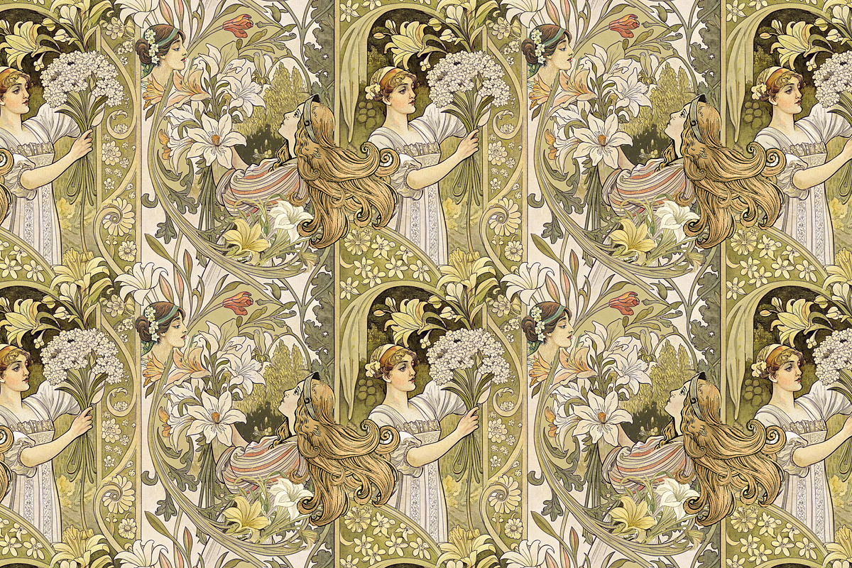 Art Nouveau pattern, a Pattern Graphic by Designs by Helen Trupak (Photo 9 of 10)