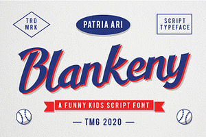 Blankeny Fun Script Typeface