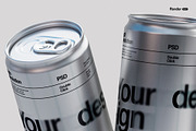 Metallic Soda Can Mockup Set, a Packaging Mockup by Renderteam (Thumbnail 6 of 15)