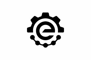 Letter E Gear Logo, a Branding & Logo Template by Buqancreative