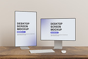 Mac Pro Desktop Screen Mockup Set, a Device Mockup by Modern Studio (Thumbnail 3 of 4)