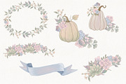 Blush Autumn Floral collection, a Seasonal Illustration by AlenaVlasko stock Market (Thumbnail 6 of 9)