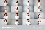 White t-shirts for mockups, a Person Photo by Handmadefont (Thumbnail 5 of 10)