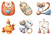 Neutral Boho Baby Shower Doodle Clip, an Illustration by DreamPrint404 (Thumbnail 6 of 6)