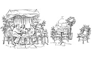 Set of Old Street landscapes, a Texture Illustration by Penndpaper (Thumbnail 4 of 6)