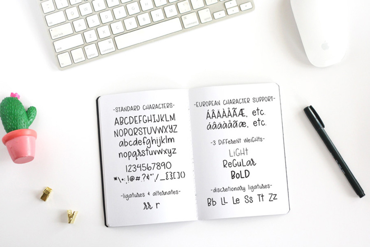 Phoenix Summer font Trio, a Handwritten Font by Liz on Call (Photo 2 of 7)