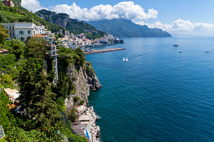 City of Maiori. Architecture and beaches of the city of Maiori, a Nature Photo by Photostock