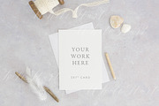 BUNDLE: 5x7 stationery mockup pack, a Print Template by White Hart Co. (Thumbnail 8 of 9)