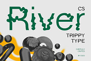 CS River – Trippy Font, a Sans Serif Font by Craft Supply Co. (Thumbnail 1 of 8)