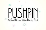 Pushpin a modern and friendly, a Sans Serif Font by Fontcastle (Thumbnail 1 of 6)