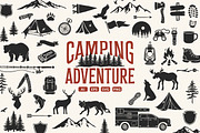 Camping Adventure Graphic Set, an Illustration by cd-design.co (Thumbnail 1 of 7)
