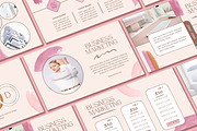 Brush Pink Powerpoint Template, a Presentation Template by SKY CREATION (Thumbnail 1 of 6)