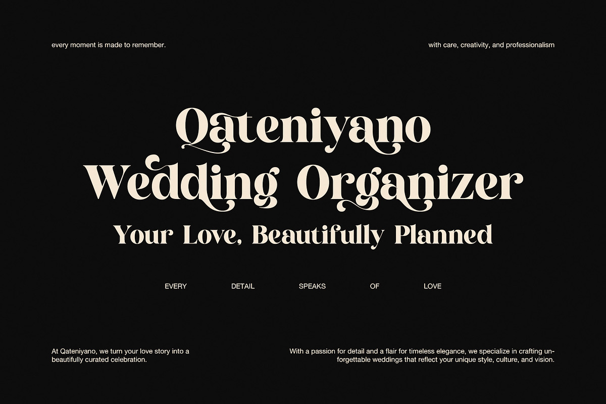 Chatoya Elegant Serif Display Font, a Serif Font by Elegant Font (Photo 6 of 8)