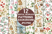 Vintage Little Cottage Clipart, an Illustration by DreamCafeArt (Thumbnail 3 of 8)