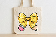 Pencil bow png, Coquette png, a Seasonal Illustration by Libby Wishes (Thumbnail 4 of 4)