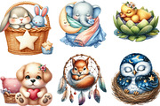 Sleeping Baby Animal, Sweet Dreams, an Illustration by Designking (Thumbnail 2 of 4)