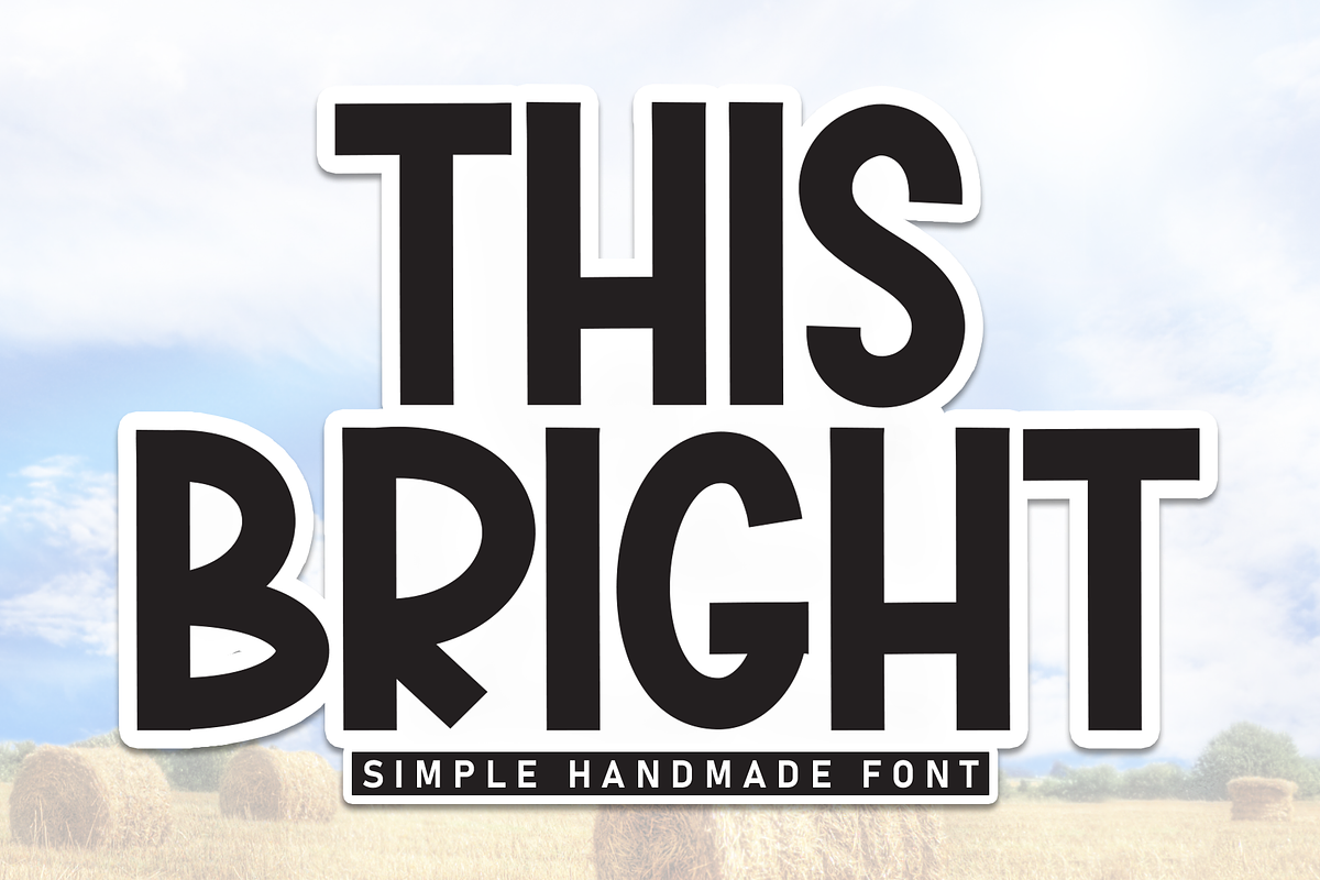 This Bright | Script Font, a Script Font by Scratchones (Photo 1 of 8)
