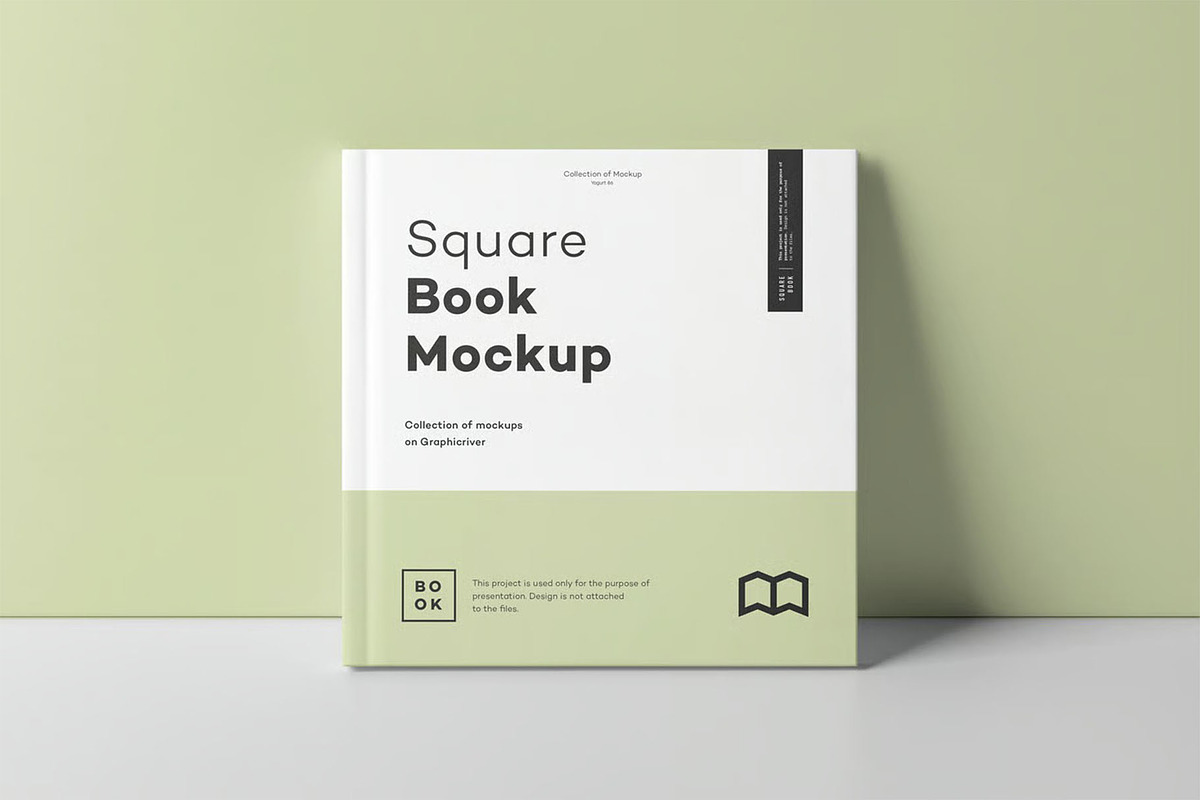 Square Book Mock up, a Books & Magazine Mockup by zippypixelstudio (Photo 15 of 16)