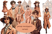Private investigator detective png, an Object Graphic by Mrs.Swan_Design (Thumbnail 3 of 8)