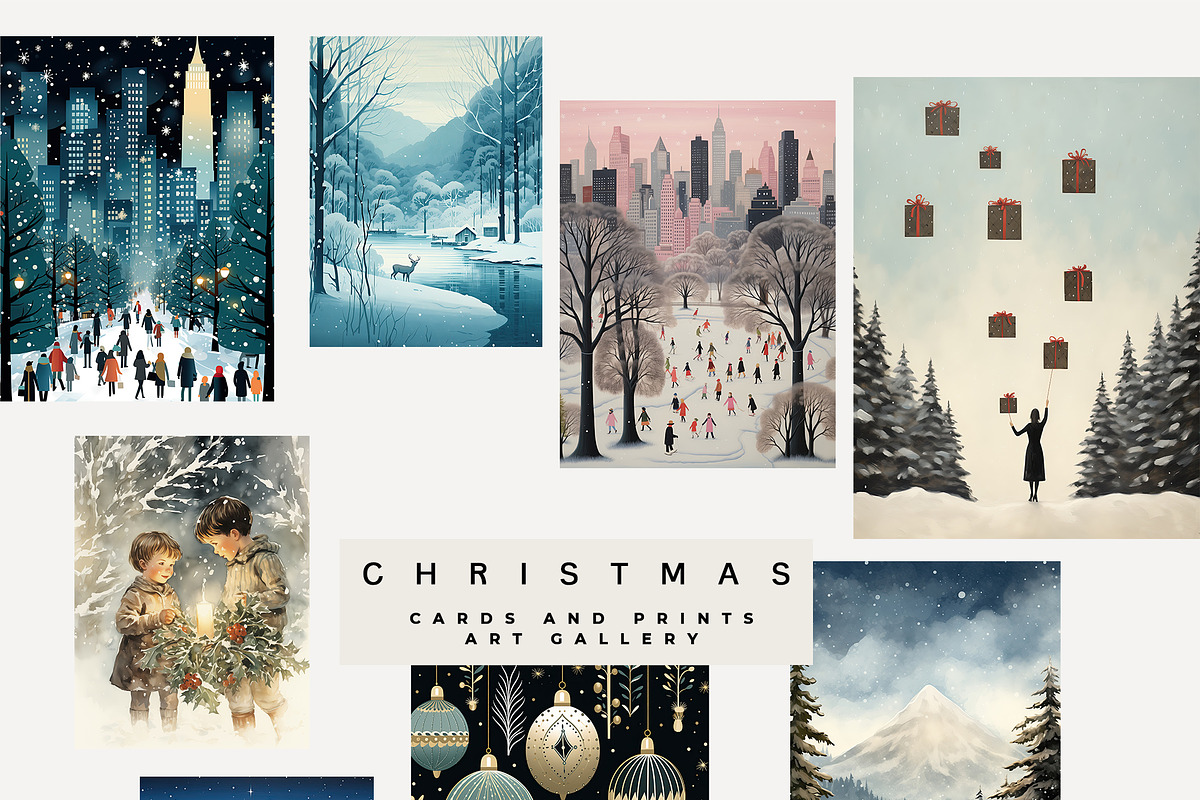 -30% CHRISTMAS CARDS / PRINTS, a Background Graphic by Lana Elanor (Photo 7 of 9)