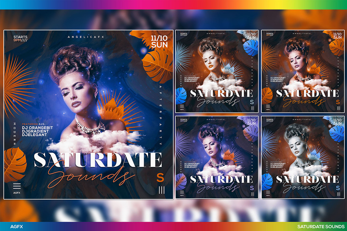 Saturday Saturdate Sounds Template, a Social Media Template by angelicafx