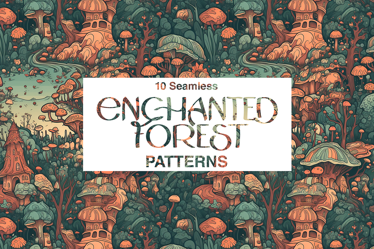 10 Enchanted Forest Patterns, a Pattern Graphic by Motifs (Photo 9 of 11)