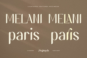 Hegimeda A Modern Sans Serif Font