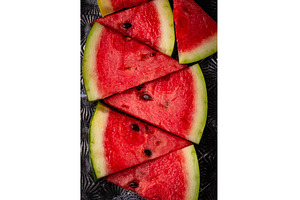 Fresh juicy sliced watermelon close, a Food & Drink Photo by Yulia Furman