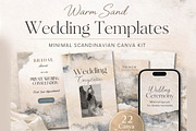 Sand Wedding Canva Templates Bundle, a Templates & Theme by Alisa Mikibith Art (Thumbnail 1 of 7)