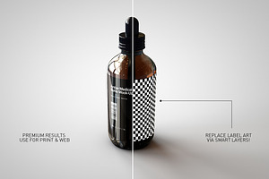 Amber Dropper Bottle Mock-Up