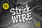 Strick Wire Graffiti Font, a Handwritten Font by Lettermine (Thumbnail 1 of 10)